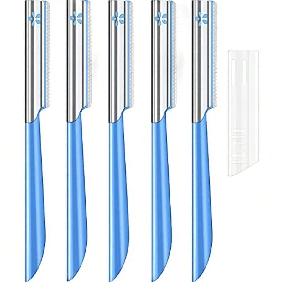 Face Razor Women Facial Razor For Hair Removal Dermaplaning Tool Peach Fuzz Mer Fine Hair Remover Eyebrow Razors And Dermaplane Face Shavers Women's Exfoliating For Sensitive Skin Ential Travel - as pic - View 1