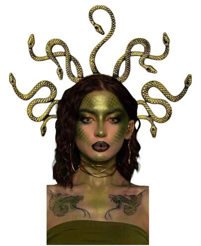 Diadema de serpientes estilo medusa accesorio ideal para halloween