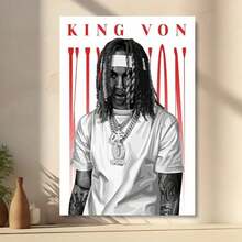 1 件特大海报 Von Art Decor 印刷墙壁艺术海报帆布画现代家居客厅卧室浴室装饰墙壁艺术礼物可选框架 - 彩色 - 查看 14