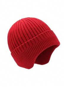 Autumn/Winter Knitted Ear Warmer Hat, Warm And Windproof, Unisex For Adults And Kids - 1PC - View 4