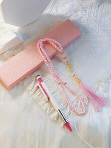 1支春柳枝串珠 | 中式禅宗计数珠，便携式悬挂配件，用于念诵咒语 - 彩色 - 查看 7