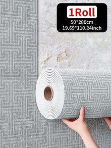 1 Rotolo di carta da parati autoadesiva, impermeabile e resistente all'umidità, facile da installare, può essere tagliata e rimossa liberamente, adesivi murali in vinile da staccare e incollare, adatti per decorare soggiorni, cucine, uffici, camere da letto e stanze, decorazioni murali fai-da-te, carta da parati per la decorazione della stanza e del soggiorno - Multicolore - Visualizzare 13