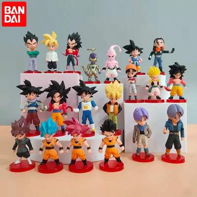 bandai 超级赛亚人战士动漫手办玩具 DBZ 迷你魔人布欧漫画动作 PVC 手办模型 | 情人节、国际妇女节、圣帕特里克节和复活节的完美礼物 – 粉丝生日和节日礼物、收藏展示、动漫主题派对礼品和角色扮演道具、收藏玩具礼品
