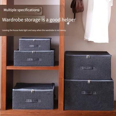 Caja de almacenamiento con tapa blanda y cierre, contenedores de almacenamiento plegables para el hogar para ropa, documentos, archivos, organización, cocina, accesorios de cocina, utensilios de cocina, organizador de cocina, organizador de maquillaje, artículos de boda, decoraciones florales, artículos para el hogar, mesa, decoraciones para el hogar, organización y almacenamiento para el hogar, decoración de habitaciones, decoración de dormitorio, para volver a la escuela