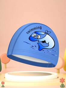 1pc Children's Shark Swim Cap, Children's Swimming Cap With Cute Marine Animal Patterns, Suitable For Swimming And Beach Play, Suitable For Children And Teenagers, Boys Hats, Swim Cap Kids, Pool Accessories