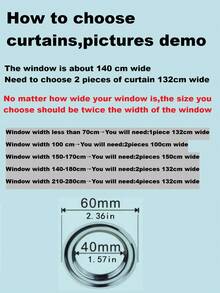 1pc Luxury European Embroidered Blackout Curtain, Elegant For Living Room Or Bedroom, Suitable For Floor-To-Ceiling Windows - Multicolor - View 4