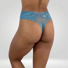 Kit 3 Calcinha Renda Fio Duplo Cores Variadas Poliamida Feminina  Confortável M G GG