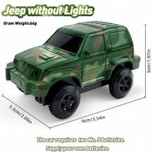 Various Car Shaped Toy Vehicles, Including Car, Race Car, Construction Vehicle, Fire Truck, Off-Road Vehicle, Electric Lighting Car, Track Cars, Toy Cars That Can Run On Tracks And Flat Surfaces, Suitable As Children's Birthday Gifts, Christmas Holiday Gifts - Multicolor - View 11