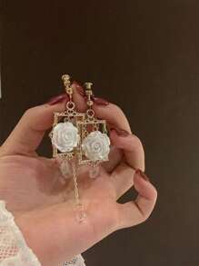 Pendientes tipo botón de estilo coreano, pendientes personalizados para mujer, accesorios de otoño/invierno