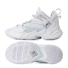 Nike JORDAN WHY NOT ZER0.3 (GS) Girls' Solid Color Casual Sneakers, Minimalist And Practical Multifunctional Kids Shoes CD5804-103