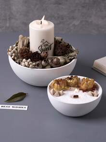 1 件圆形碗硅胶模具，适用于树脂混凝土水泥、容器储存模具蜡烛首饰架模具化妆品收纳盒多肉植物盆栽艺术工艺品礼物 - Silicone Mold - 查看 5