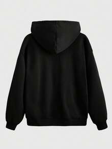 Hanorac cu glugă pentru femei, stil casual, stil stradal, cu imprimeu vintage cu stele și leopard, potrivit pentru toamnă/iarnă