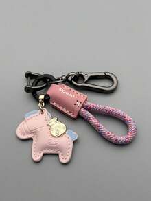 Handmade Leather Car Key Chain, Simple & Personalized Key Ring Lanyard For Men & Women - Have Money Immediately - View 11