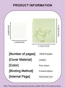 1set熊猫方形小笔记本便携口袋方形小笔记本小号高颜值熊猫超可爱记事本开学季