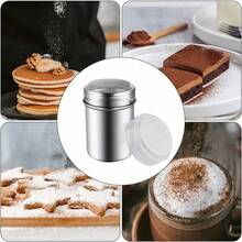 ‌1Pcs Stainless Steel Powder Shaker With Fine Mesh - Leak-Proof Multi-Purpose Duster For Baking, Matcha & Dessert Decorating, Anti-Clog Spice Dispenser For Sugar Flour Cocoa, Ideal For Kitchen & Bartending‌ - mặc định - Xem 4
