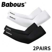Babous 压缩袖套 - 弹性护臂，带缓冲支撑，防滑握把，适合高尔夫、骑行、跑步 - 吸湿排汗健身护臂（可机洗） - 男士和女士运动袖套、运动服、