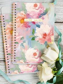 BUBU 2026-2027 学年周计划和月计划，2026 年 1 月 - 2027 年 12 月，5.7 英寸 X 8.1 英寸，软封面，线圈装订，学校和办公用品返校用品 - 粉色 - 查看 5