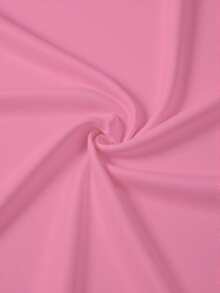 Ropa deportiva para mujer, top de manga larga con cuello polo y escote en V, de ajuste ceñido, adecuado para ocio al aire libre, correr, deportes, yoga y ejercicio, color rosa primaveral - Rosa - Ver 4