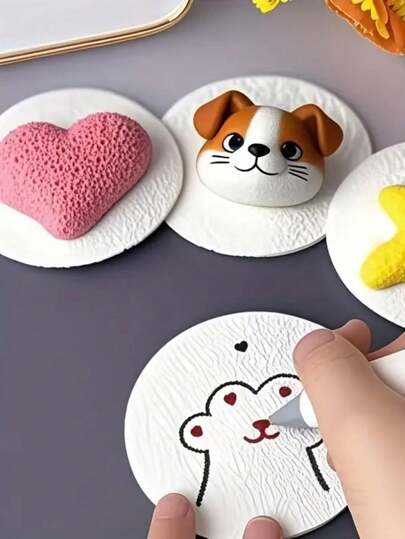 3D Round Wood Pulp High-Tech Compressed Paper, Handmade Creative Drawing Paper, Parent-Child Interaction, Water Expandable Foam Art Handmade Paper, Suitable For Fun Paper Art And DIY Activities - Ideal Gift Choice For Christmas, Festivals, Classmate Interaction, Office And Family Interaction, Perfect Choice For Creative Drawing And Emotional Connection, Textured Drawing Paper - Art Materials, Suitable For DIY Handicrafts, Creative Design And Handmade Gifts - Ideal Choice For Artists And Craft Supplies | Creative Projects And Painting Art Supplies, Magic Bubble Paint 3D Texture Kit - DIY Popcorn Painting Sponge