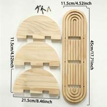 1 件房间架子 - 实木，适合放置书籍、装饰