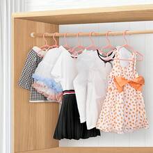 10 件塑料衣架，11 英寸 - 防滑衣架，塑料衣柜衣架，可连接衣架，多功能衣架，耐用坚固的衣架 - 彩色 - 查看 6