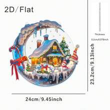 Kit de peinture de diamant 5D asymétrique - Bonhomme de neige de Noël DIY, art de diamant acrylique convenant aux débutants adultes et aux amateurs d'artisanat. Meilleure décoration de bureau pour le salon, la chambre, le bureau et autres espaces intérieurs