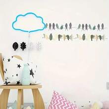 1 件 A4 尺寸鸟类图案模板，现代动物和植物设计，可重复使用，其他塑料材料，适用于木材、织物、纸张、墙壁、帆布和地板上的 DIY 工艺品 - 白色 - 查看 11