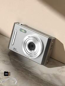 32GB Digital Camera For Teens, Dual HD Cameras, Retro Card Style, Suitable For Travel Photography - Camera + Lanyard + 32G Memory Card - View 18