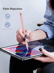 90mAh 容量触控笔，具备防误触和倾斜感应功能，兼容 iPad 10（10.9 英寸，2022 年款）、iPad Air 4/5/6/M4、iPad A16（11 英寸，2025 年款）、iPad Air 11/13 英寸（M3/M2）、iPad Pro 11/12.9 英寸 - 粉色