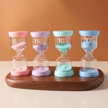 彩色计时器，马卡龙计时器 5/10/15/30 分钟沙漏时钟，适用于游戏、教室、家庭、办公室、厨房装饰 - 彩色 - 查看 2