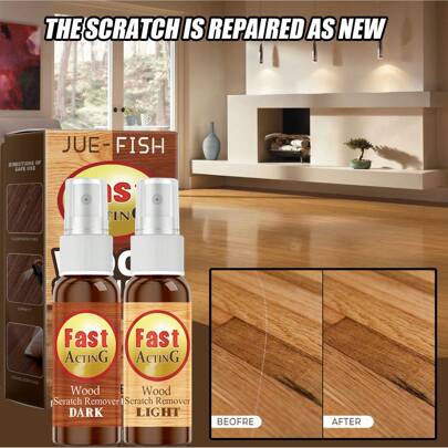 Furniture Hot Product - Wood Floor Scratch Repair Agent, Suitable Scratch Color Repair, Furniture Floor Renovation, Paint Repair Spray, 1 Set