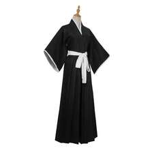 Bleach Kuchiki Rukia Cosplay Costumes Kurosaki Ichigo Die Pa Soul Society Shinigami Kimono Full Outfit Thousand-Year Blood War ,Halloween Costume - Black - View 4