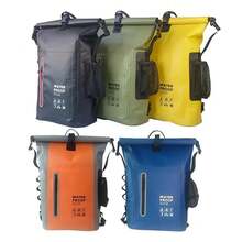 6,6 galones Mochila de alta calidad - Bolsa seca de gran capacidad para exteriores, adecuada para playas, senderismo, kayak y surf - Verde, amarillo, naranja, azul, negro opcional, equipo de aventura al aire libre | Mochila de estilo deportivo | Cierre de hebilla de - Verde militar - Ver 7