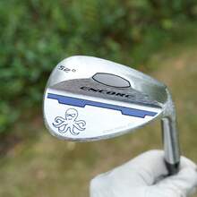 Golf Sand Wedge - CNC Milled Blue Octopus Design, High Spin Bunker Shots & Durable Forged Construction, Precision Control For Right-Handed Men, Steel Shaft, Conventional Flex