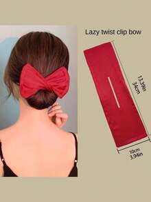 Slouchy Person's Magic Bow Knot Twist Hair Clip, New Adult Bun Hair Accessory, Flower Bud Hair Clip, Hair Styling Tool
