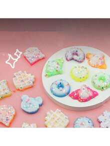 20PCS Mini Soft Doughnuts And Various Desserts Pinch Toys Fluffy Cheesecake Biscuits Toast Wafers Ice Cream Irritable Toys Teen Birthday Gifts