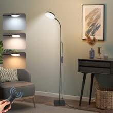Yogle 1 pezzo Lampada da terra a LED regolabile, Lampada da tavolo a LED con collo di cigno regolabile per soggiorno, Lampada da terra portatile e staccabile con USB, Lampada da lettura dimmerabile per gli occhi, Lampada da terra per ambiente per soggiorno, studio, camera da letto
