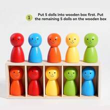 Montessori Color Matching Interactive Toys For Children, Color Pairing Game, The Color Desktop Interactive Educational Toys