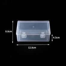 4 Piece Of Transparent Buckle Open-Type Portable Sundry Storage Box In Small, Medium And Large Sizes, Suitable For Storing Hair Accessories, Small Items On The Desktop, Dustproof And Anti-Fouling. - Clear - View 14