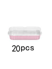 5/10/20/30个装可重复使用的甜点盒、水果盒、带盖零食盒、烘焙午餐盒。生日派对适用。生日蛋糕盒，例如烘焙蛋糕、甜甜圈、纸杯蛋糕等。 - 彩色 - 查看 17