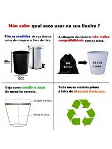 Heavy-Duty Garbage Bags With 100 Units 20/40/60/100 Liters Direct From The Factory - 20公升C/50單位 - 查看 2