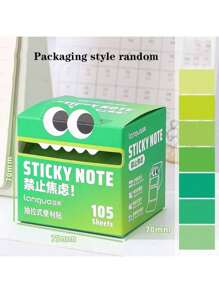 105 Pcs Pearlescent Transparent Sticky Notes With Storage Box | Cute Multicolored Pull-Out Design For Note-Taking, Journaling, Planning | Kawaii Memo Pads, Page Tabs | Office & School Supplies, Desk Organizer Accessories, Back To School Supplies, Gift Ideas For Students