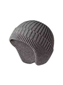 Autumn/Winter Knitted Ear Warmer Hat, Warm And Windproof, Unisex For Adults And Kids - 1PC - View 10