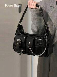 Bolso cruzado de hombro y axila de estilo coreano, versátil para ir y venir, salir, compras diarias, diseño de nicho