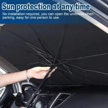 Use This Portable And Foldable Car Windshield Sun Visor To Protect Your Car From The Sun.