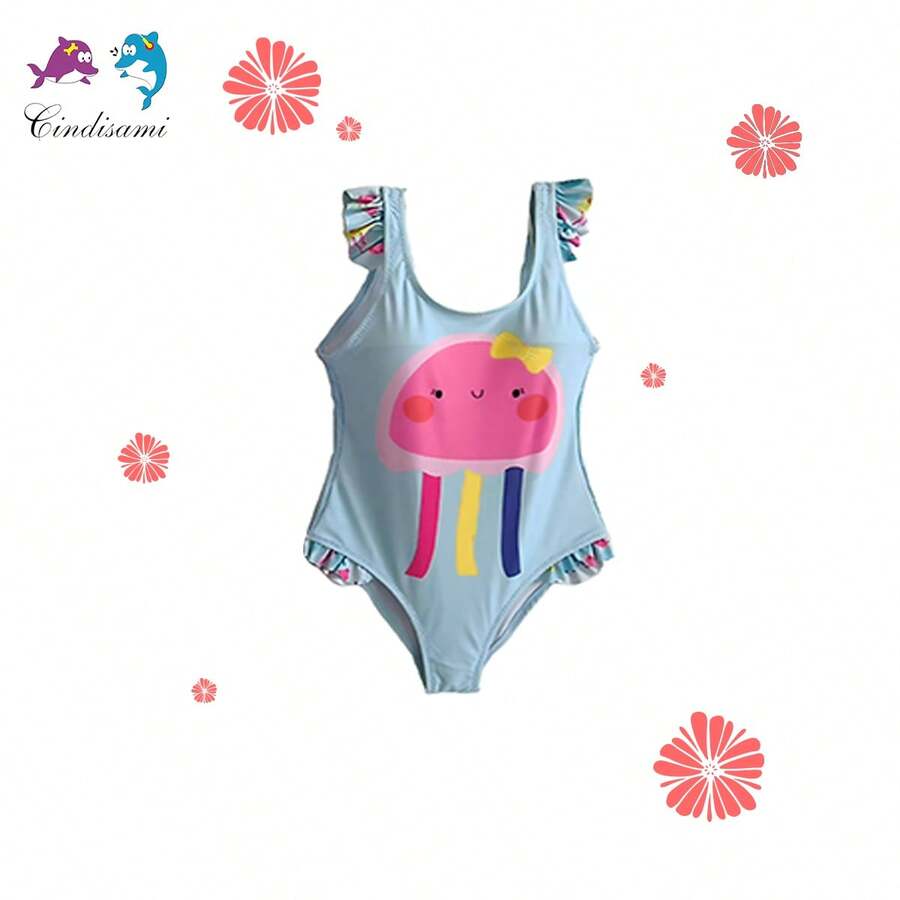 Young Girls One-Pieces - Blue - View 1