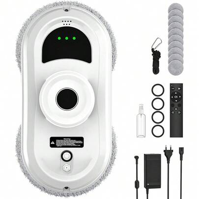 Fensterputzroboter, Elektrischer Fensterreiniger, Intelligentes Kantenerkennungssystem Fenstersauger Glasreinigungssroboter, Magnetischer Fensterreiniger