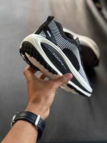 Men's Sports Tennis Shoes Comfortable, Soft, Lightweight, Stylish, Gym, Running, Marathon, Crossfit, Cost-Effective - Đen và trắng - Xem 4