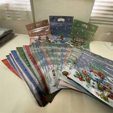 100pcs Christmas Gift Bags, Plastic Stand-Up Pouches, Mixed Color Festive Packaging, With Santa, Reindeer & Snowman Designs, For Holiday Presents, Snacks, And Party Favors, Suitable For Christmas, New Year, And Thanksgiving(10/50/100pcs)