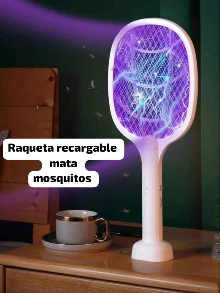 Rechargeable Mosquito Killer Racket, Electric Fly And Mosquito Killer - Multicolor - View 1